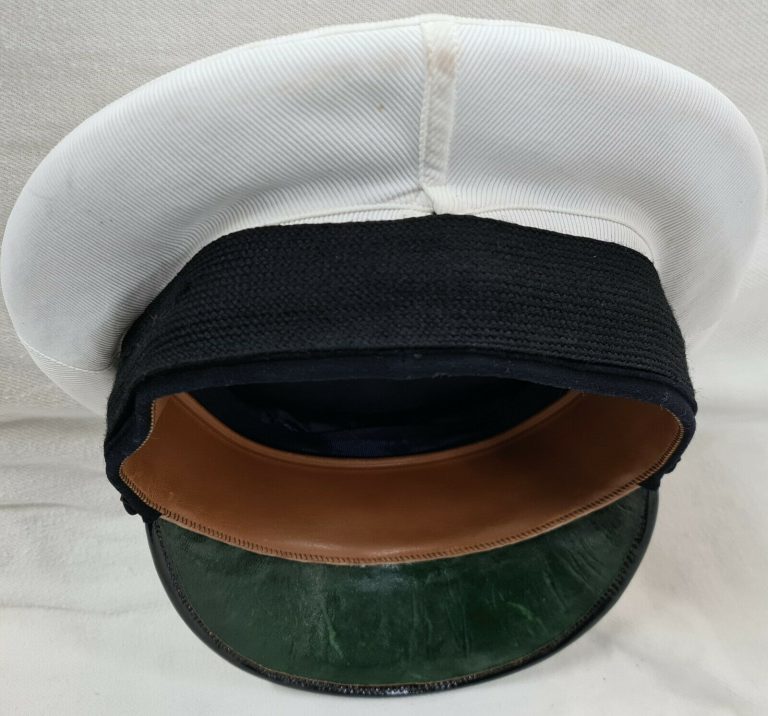 NAMED POST WW2 ROYAL NAVY COMMANDER SUMMER TOP UNIFORM PEAKED CAP LESLIE REEVE - Image 5