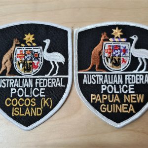 POST WW2 ERA OBSOLETE AUSTRALIAN FEDERAL POLICE FORCE UNIFORM PATCHES