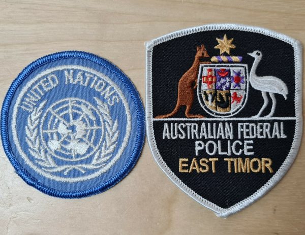 POST WW2 ERA OBSOLETE AUSTRALIAN FEDERAL POLICE FORCE UNIFORM PATCHES lot 2