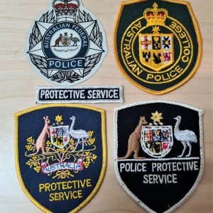 POST WW2 ERA OBSOLETE AUSTRALIAN POLICE FORCE UNIFORM PATCHES