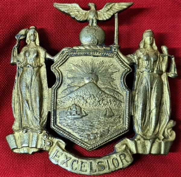 VINTAGE 1800'S US NEW YORK POLICE FORCE UNIFORM BADGE