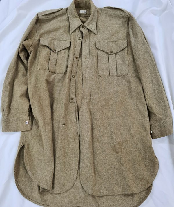 VINTAGE WW2 AUSTRALIAN ARMY UNIFORM 'HAIR' UNDER SHIRT ANZAC AIF