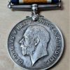 WW1 BRITISH WAR MEDAL LIEUTENANT JOHNSON ROYAL NAVY VOLUNTEER RESERVE