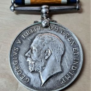 WW1 BRITISH WAR MEDAL LIEUTENANT JOHNSON ROYAL NAVY VOLUNTEER RESERVE