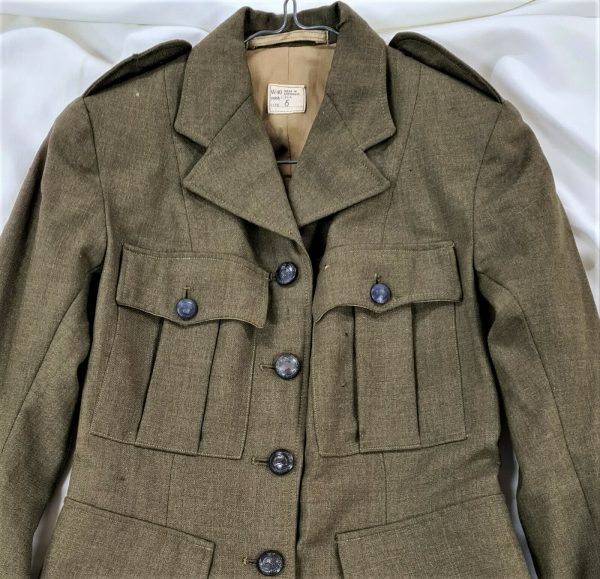 WW2 AUSTRALIAN FEMALE AWAS ARMY WOOL JACKET TUNIC DATED 1944 ANZAC AIF