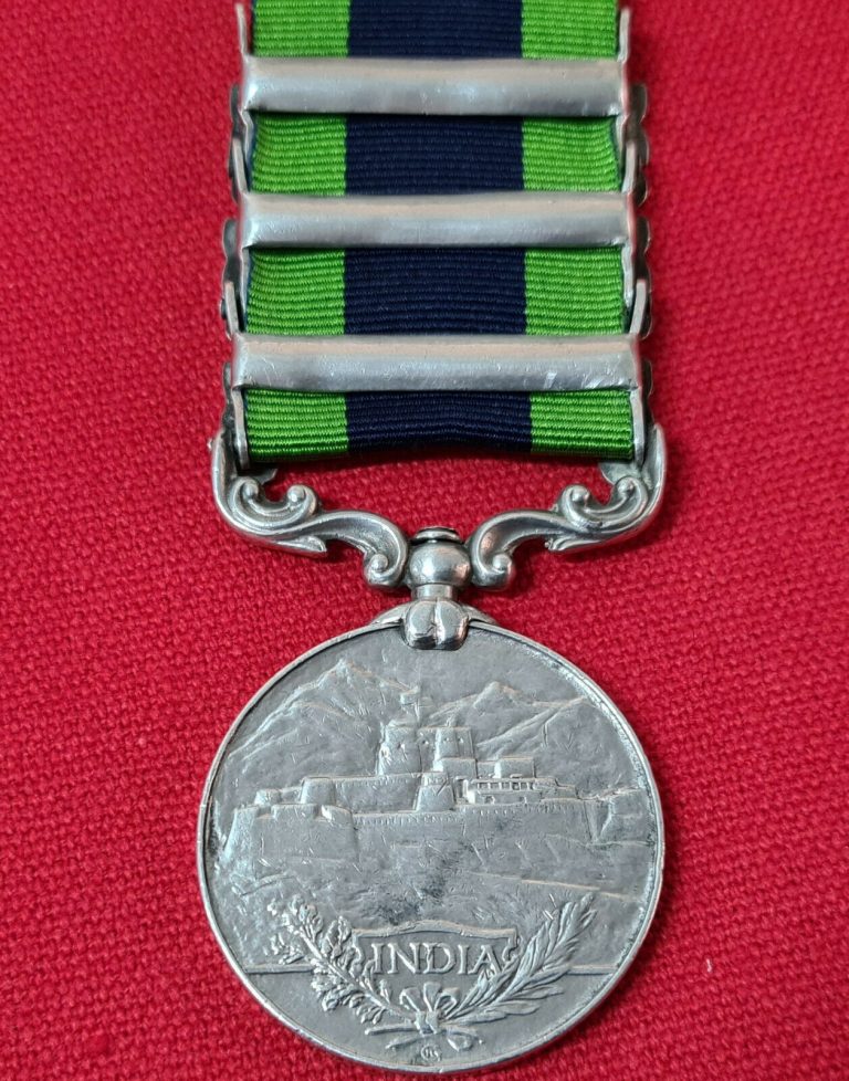 1/4 GURKHA RIFLES INDIA GENERAL SERVICE MEDAL 1220 RIFLEMAN GURUNG WW1 SERVICE