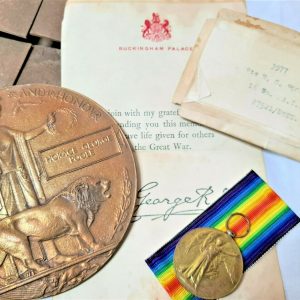 16 BATTALION KIA AUSTRALIAN WW1 VICTORY WAR MEDAL DEATH PLAQUE 3977 POOLE AIF