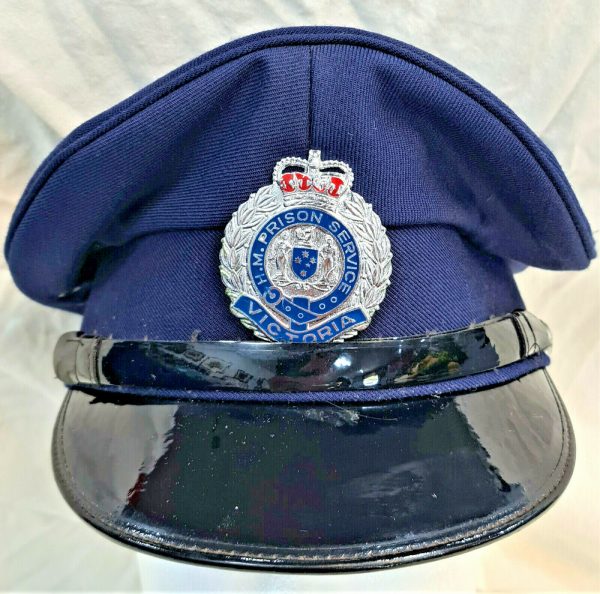 1960's era Australian Victoria H.M. Prison Service uniform peaked cap