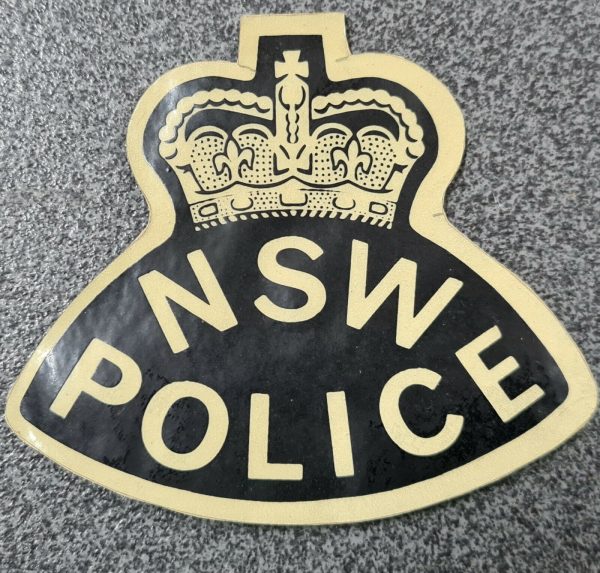 POST WW2 ERA OBSOLETE AUSTRALIAN NSW POLICE FORCE STICKER