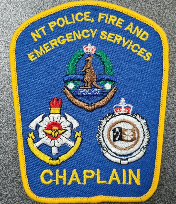 POST WW2 ERA OBSOLETE NORTHERN TERRITORY POLICE & FIRE CHAPLAIN UNIFORM PATCH