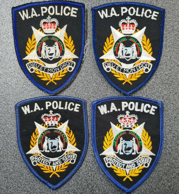 POST WW2 ERA OBSOLETE WESTERN AUSTRALIAN POLICE FORCE UNIFORM PATCHES lot 5