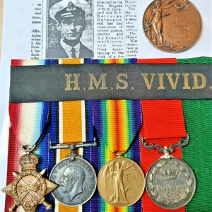 SCARCE WW1 JUTLAND & RUSSIA 1914-15 MEDAL GROUP LT COMMANDER COSGROVE ROYAL NAVY