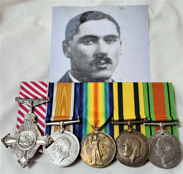 WW1 RFC & RAF AFC FIGHTER PILOT MEDAL GROUP SQUADRON LEADER ROBERTSON 19 SQN