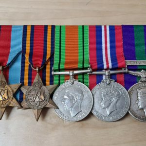 WW2 BURMA & INDONESIA MEDAL GROUP PTE STORER 6 BATTALION SOUTH WALES BORDERER