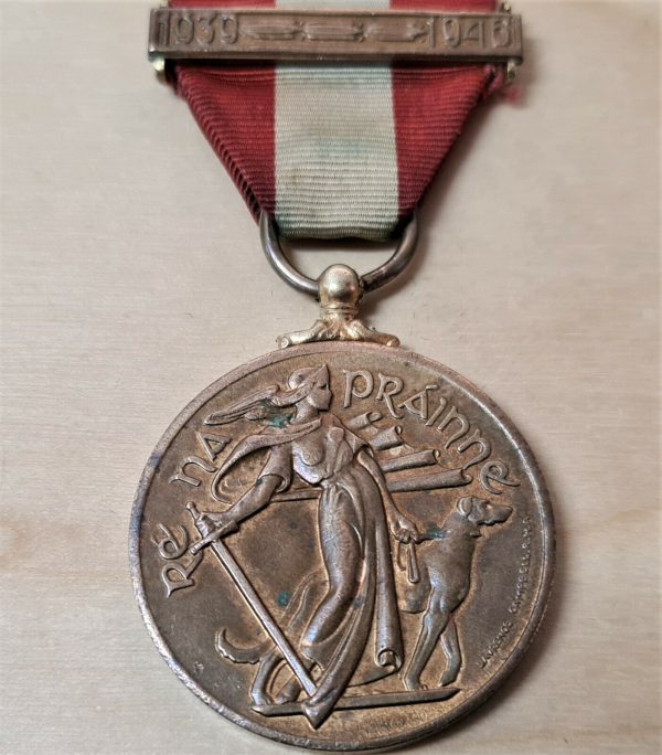 WW2 ERA IRELAND EMERGENCY SERVICES MEDAL LOCAL SECURITY FORCES BAR 1939 1946