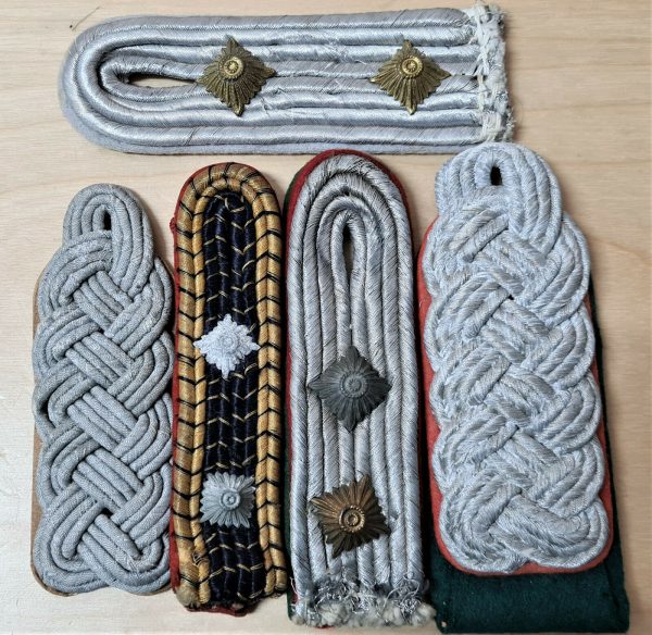 WW2 GERMAN UNIFORM OFFICER'S SHOULDER BOARDS MIXED LOT