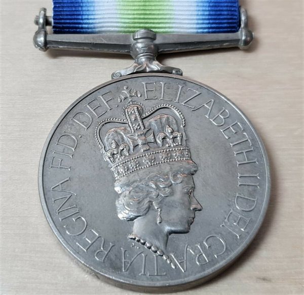 BRITISH SOUTH ATLANTIC 'FALKLANDS WAR' MEDAL CIVILIAN OR MERCHANT NAVY A BOLTON