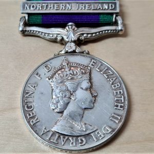 GREEN HOWARDS POST WW2 BRITISH ARMY GENERAL SERVICE MEDAL NORTHERN IRELAND