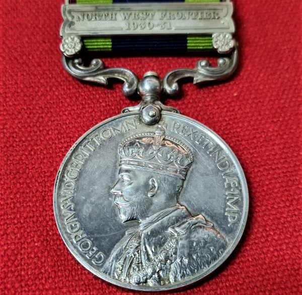 INDIA GENERAL SERVICE MEDAL NW FRONTIER 6006115 BURFORD ESSEX REGIMENT +WW1