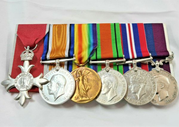 NORTH RUSSIA 1917 & WW2 MI6 SPY? WW1 & WW2 MBE MEDAL GROUP WING COMMANDER FLEET