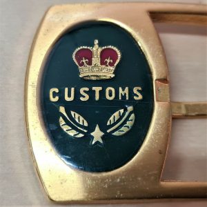 OBSOLETE AUSTRALIAN CUSTOMS UNIFORM BELT BUCKLE 1960'S LOT 4