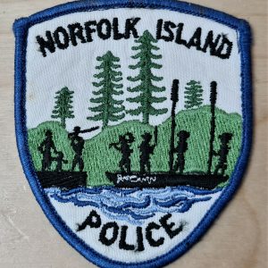 POST WW2 ERA OBSOLETE AUSTRALIAN NORFOLK ISLAND POLICE FORCE UNIFORM PATCH