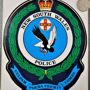 POST WW2 ERA OBSOLETE AUSTRALIAN NSW POLICE CAR FORCE STICKER LOT 1