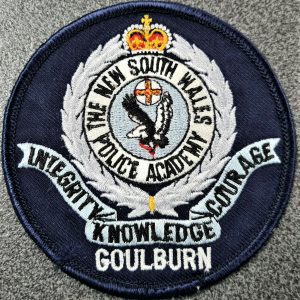 POST WW2 ERA OBSOLETE AUSTRALIAN NSW POLICE FORCE ACADEMY GOLBURN UNIFORM PATCH