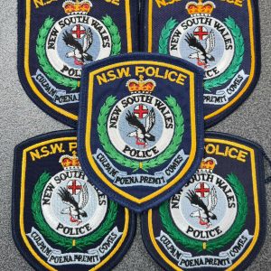 POST WW2 ERA OBSOLETE AUSTRALIAN NSW POLICE FORCE UNIFORM PATCHES lot 3