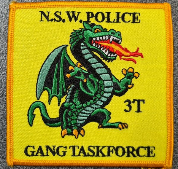 POST WW2 ERA OBSOLETE AUSTRALIAN NSW POLICE GANG TASK FORCE FORCE UNIFORM PATCH