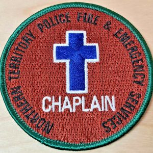 POST WW2 ERA OBSOLETE NORTHERN TERRITORY POLICE & FIRE CHAPLAIN UNIFORM PATCH