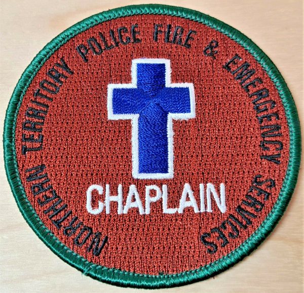 POST WW2 ERA OBSOLETE NORTHERN TERRITORY POLICE & FIRE CHAPLAIN UNIFORM PATCH