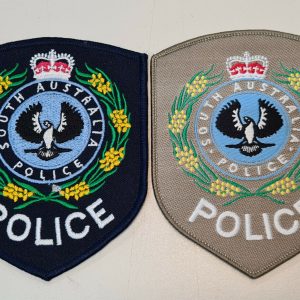 POST WW2 ERA OBSOLETE SOUTH AUSTRALIAN POLICE FORCE UNIFORM PATCHES