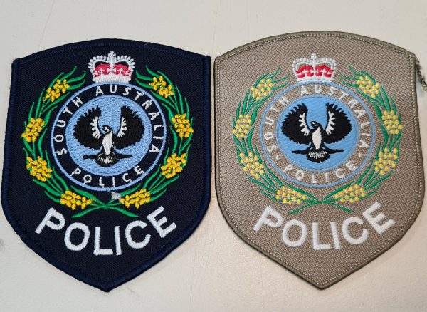 POST WW2 ERA OBSOLETE SOUTH AUSTRALIAN POLICE FORCE UNIFORM PATCHES