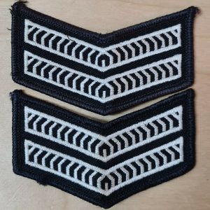 POST WW2 ERA OBSOLETE WESTERN AUSTRALIAN POLICE FORCE UNIFORM RANK PATCHES