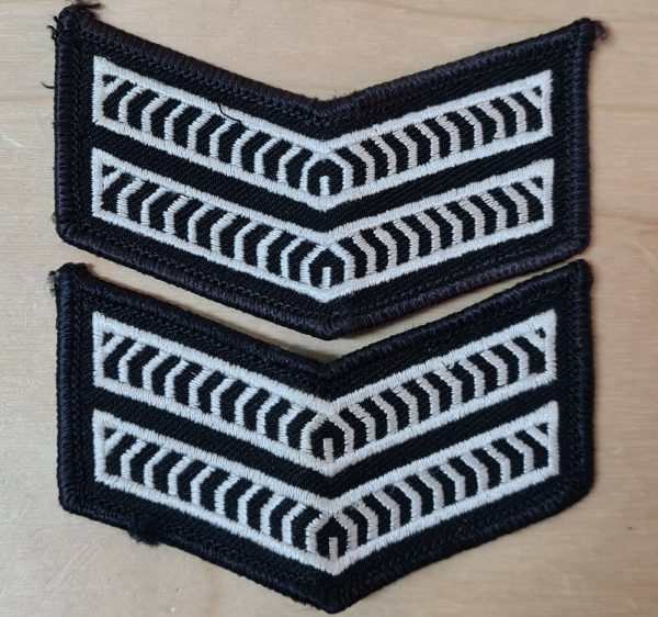 POST WW2 ERA OBSOLETE WESTERN AUSTRALIAN POLICE FORCE UNIFORM RANK PATCHES