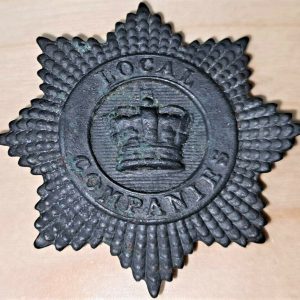 PRE WW1 BRITISH ARMY LOCAL COMPANIES UNIFORM CAP BADGE MILITIA