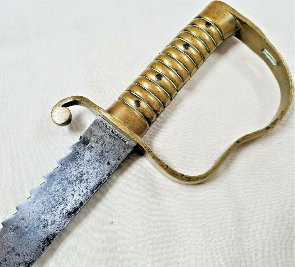 PRE WW1 BRITISH ARMY P1856 SAWBACK SOLDIER'S PIONEER SHORT SWORD BOER WAR SWORD