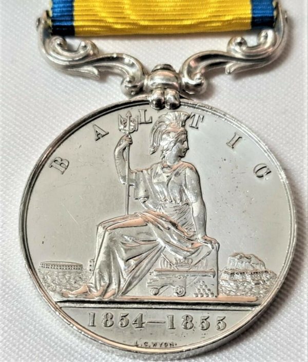 PRE WW1 BRITISH NAVY THE BALTIC MEDAL 1854-1855 UN-NAMES AS ISSUED NEAR MINT