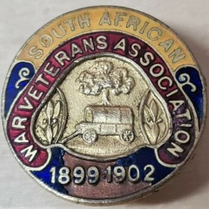 RARE PRE WW1 BRITISH BOER WAR OLD COMRADES ASSOCIATION ENAMEL BADGE