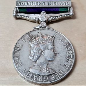 ROYAL IRISH REGT POST WW2 BRITISH GENERAL SERVICE MEDAL NORTHERN IRELAND TODD