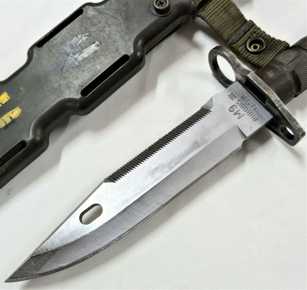 US PHROBIS M9 BAYONET & SCABBARD SPECIAL AIR SERVICE REGIMENT TROOPER USED