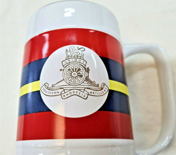 VINTAGE SOUTHERN RHODESIA ARTILLERY BEER MUG ARMY