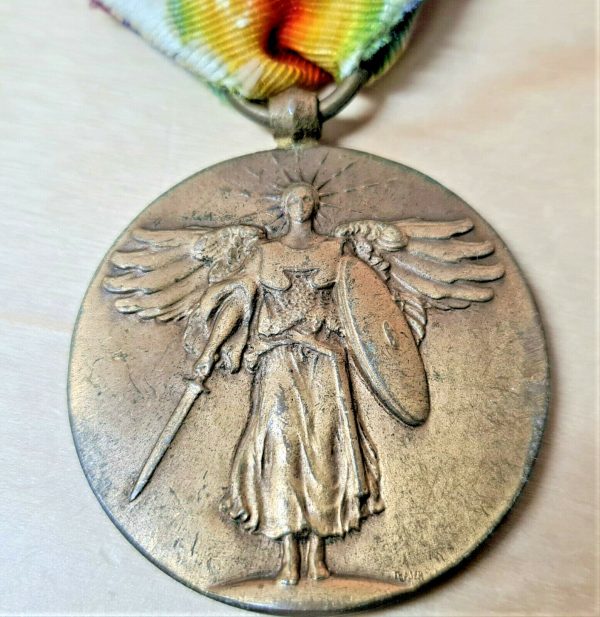 VINTAGE WW1 USA INTERALLIED VICTORY MEDAL