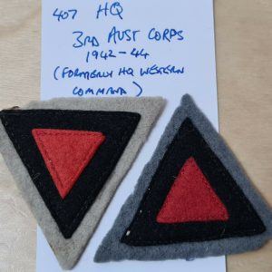 WW2 ERA AUSTRALIAN ARMY UNIFORM UNIT COLOUR PATCHES LOT 4