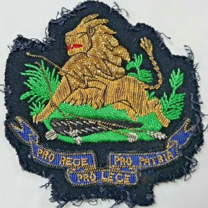 WW2 ERA BRITISH SOUTH AFRICA POLICE FORCE BLAZER BULLION PATCH