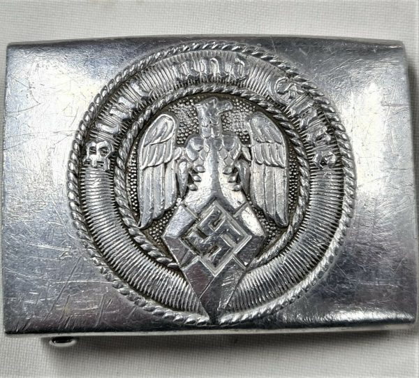 WW2 GERMAN HITLER YOUTH UNIFORM BELT BUCKLE BY RICHARD SIEPER & SOHNE, LUDENSCHEID