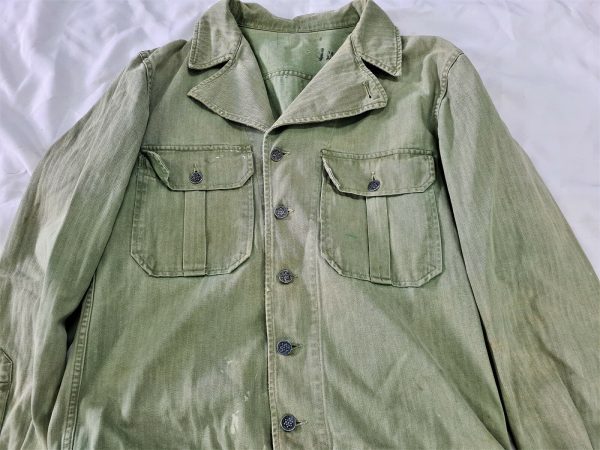 WW2 US ARMY 1ST PATTERN HERRING BONE TWILL HBT UNIFORM JACKET