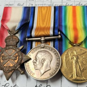 BATTLE DOGGER BANK WW1 MEDAL GROUP 190665 JOHN PERRY ROYAL NAVY