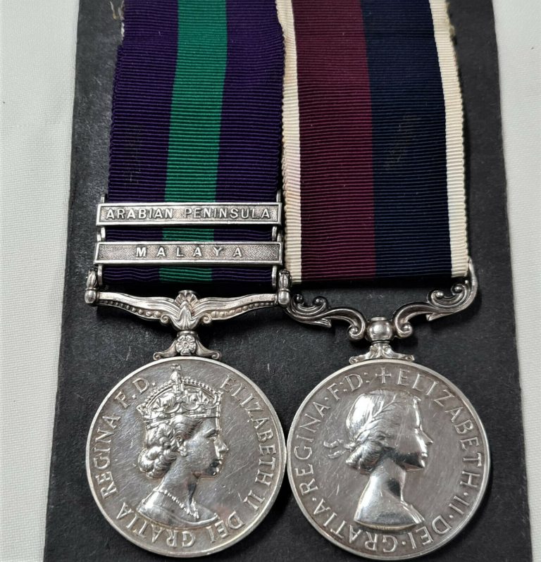 GENERAL SERVICE MEDALS MALAYA ARABIAN PENINSULA CPL BROWNING ROYAL AIR FORCE RAF - Image 2